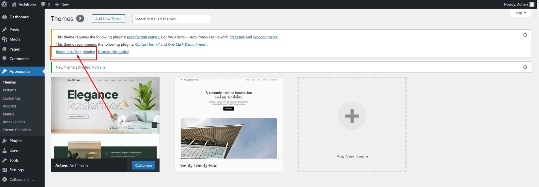 Plugins Install – Documentation