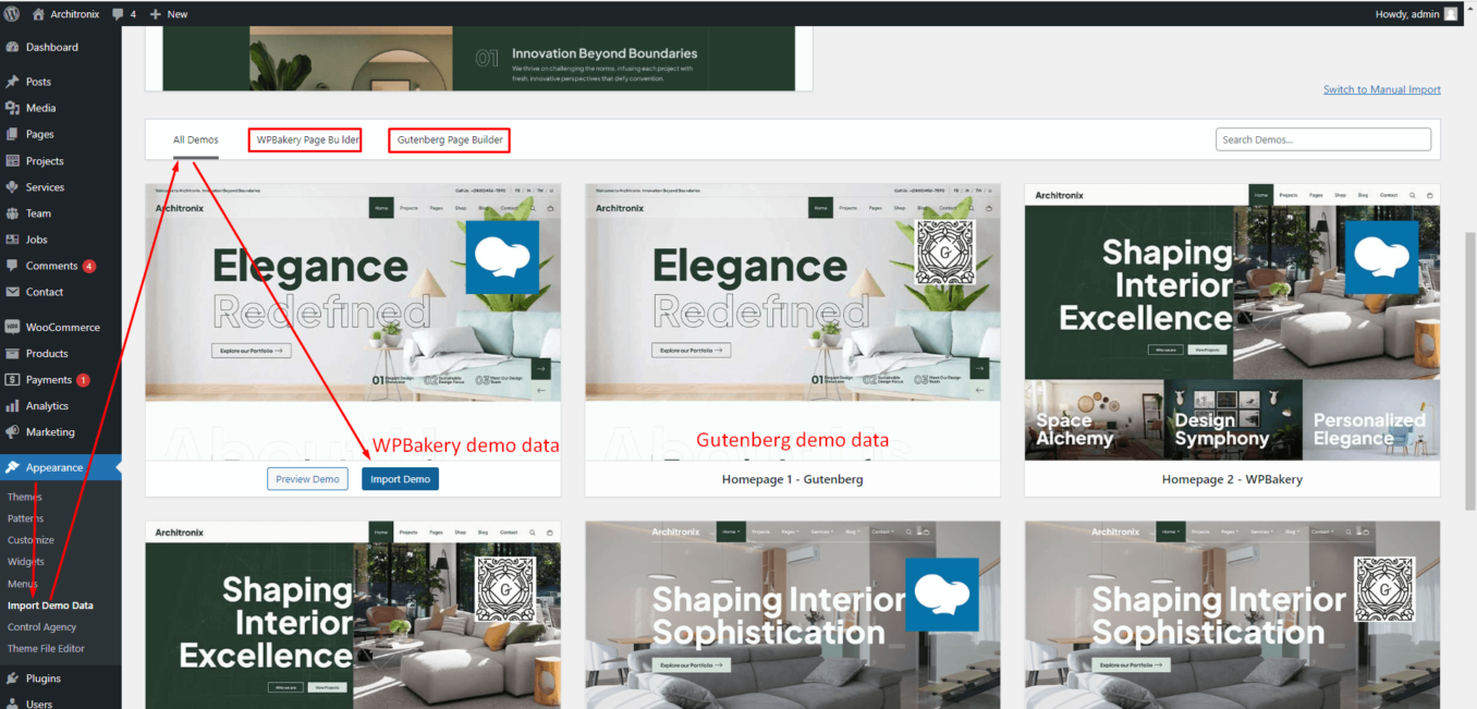 Demo Import – Documentation