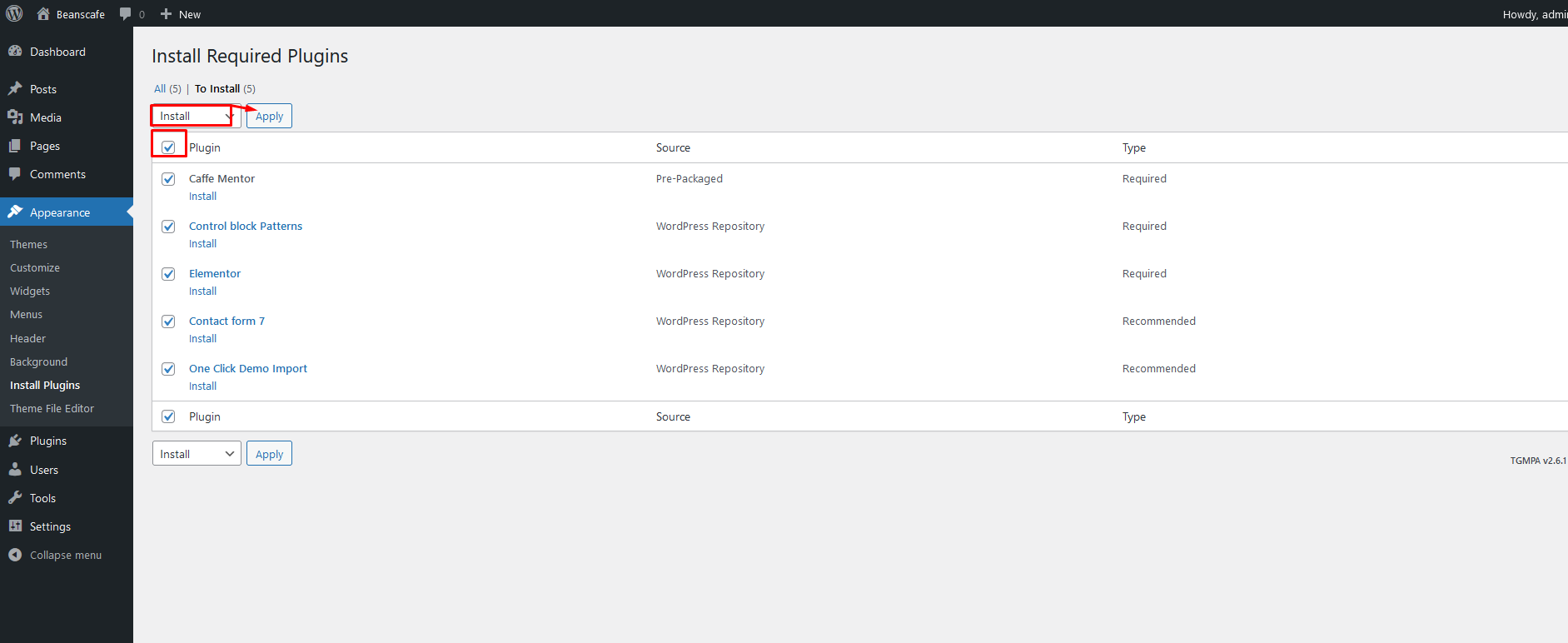 Theme Installation