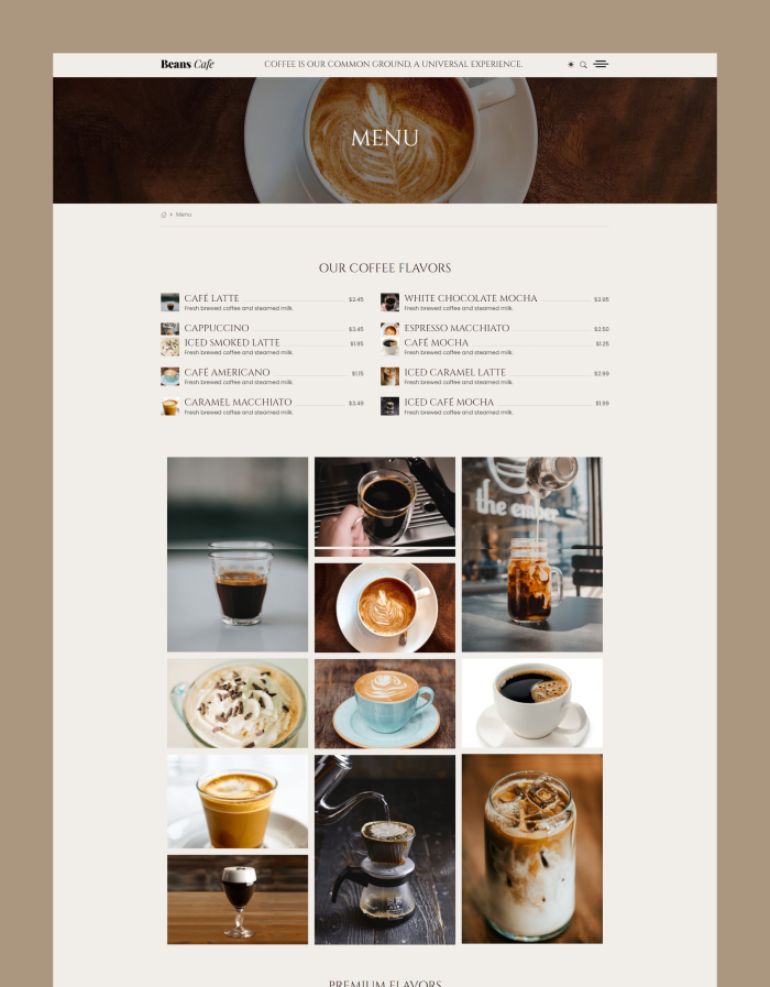 Beanscafe-Themeperch