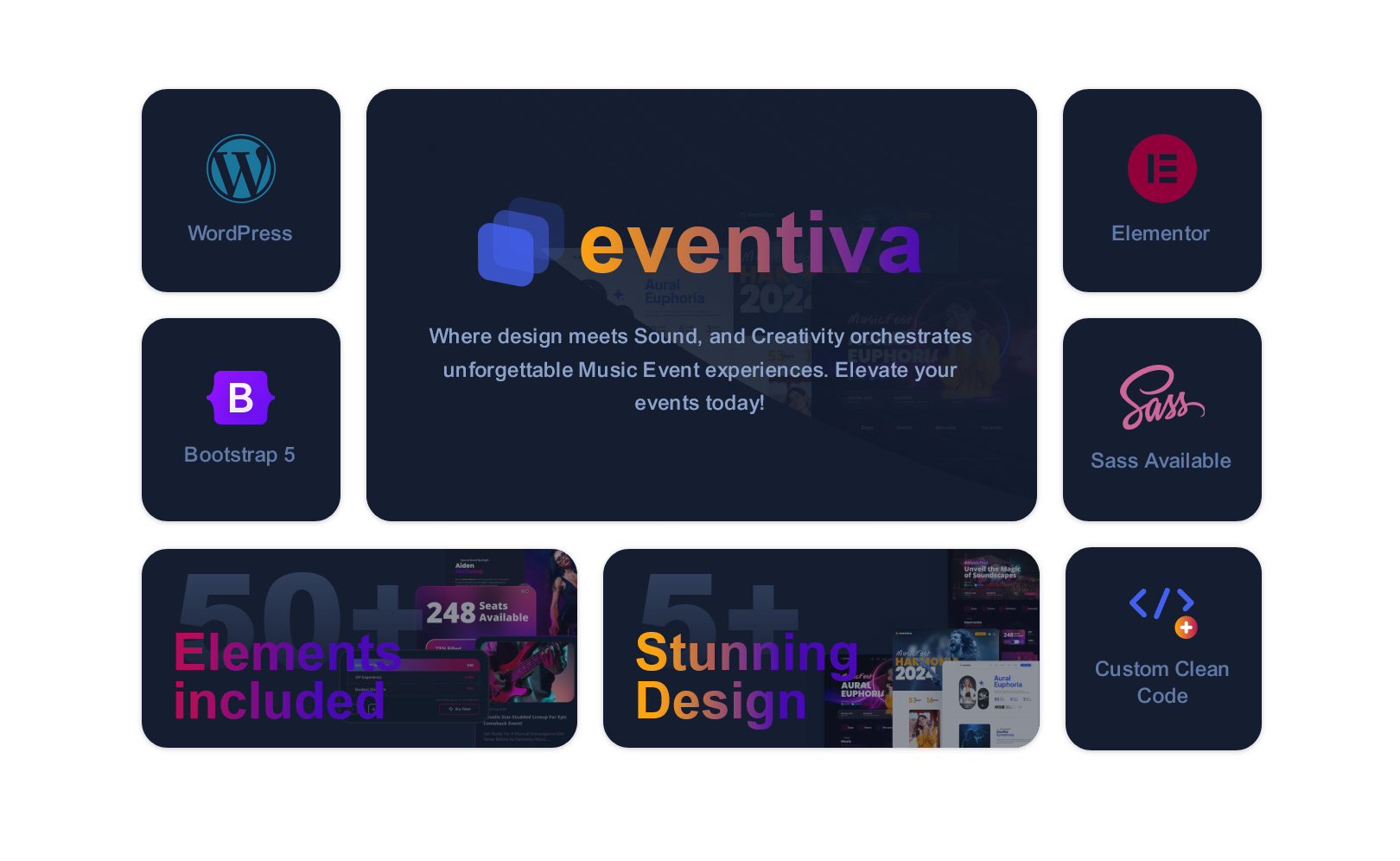 Eventiva Landing Page WordPress Theme