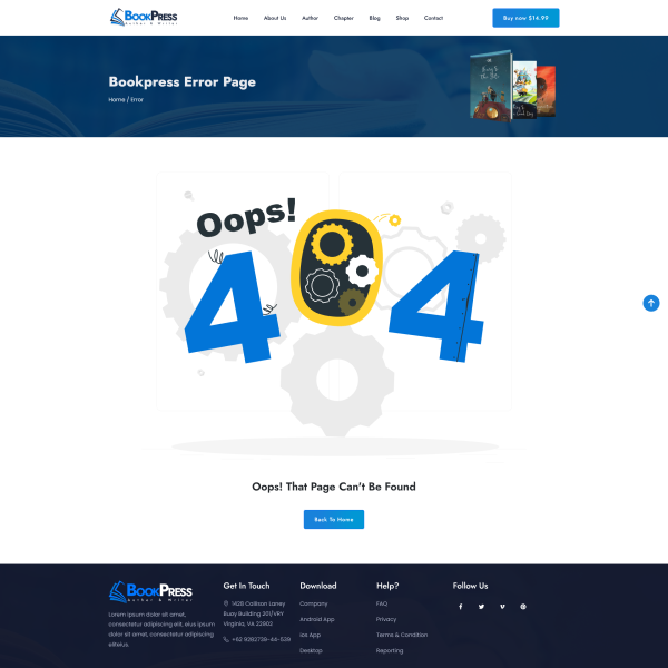 Single Author (Landing Page)