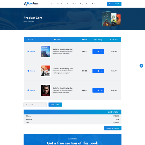 Single Author (Landing Page)