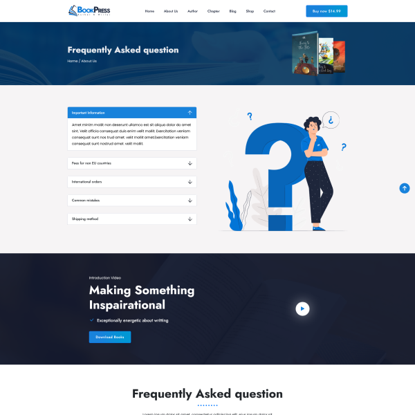 Single Author (Landing Page)