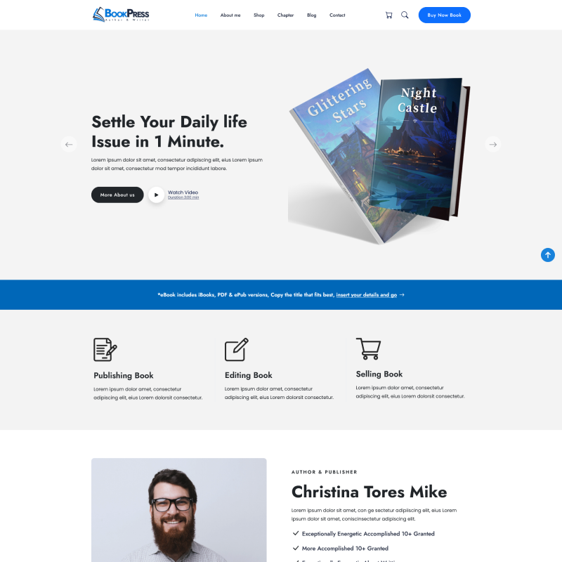 Single Author (Landing Page)