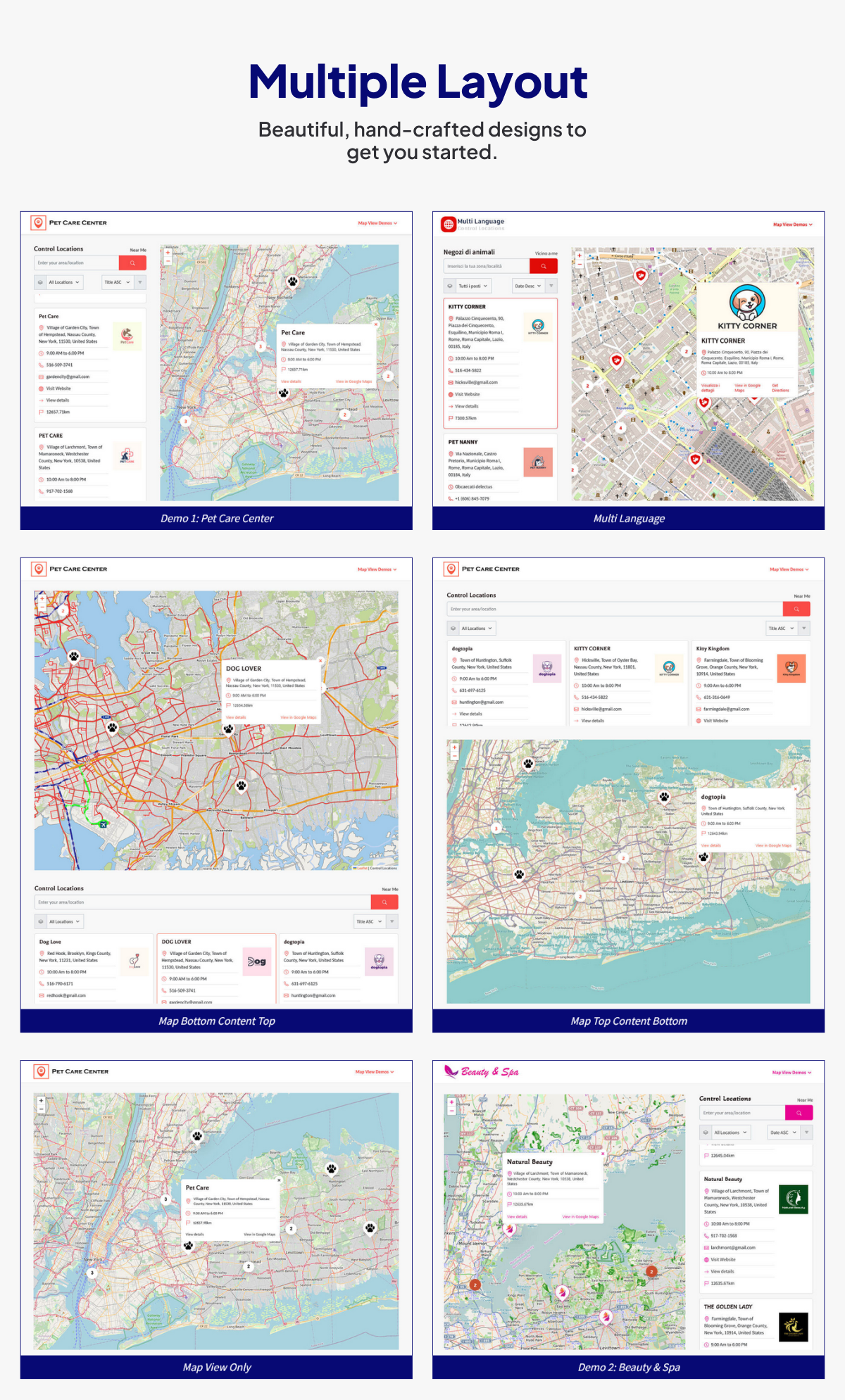 Control Locations - WordPress Map Finder Plugin for Store Locator & Service Center