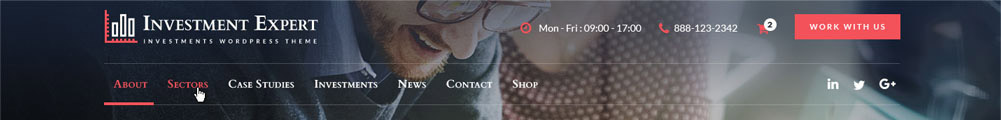 investment expert business theme header layout image